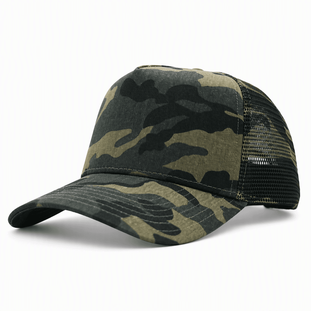Custom Hat Design & OEM Manufacturing for Camouflage Trucker Caps