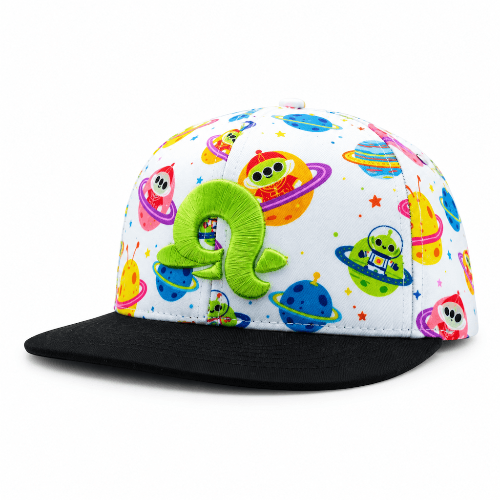 Individuell gestaltete Luxus-Snapback-Cap mit 3D-Stickerei und Allover-Druck